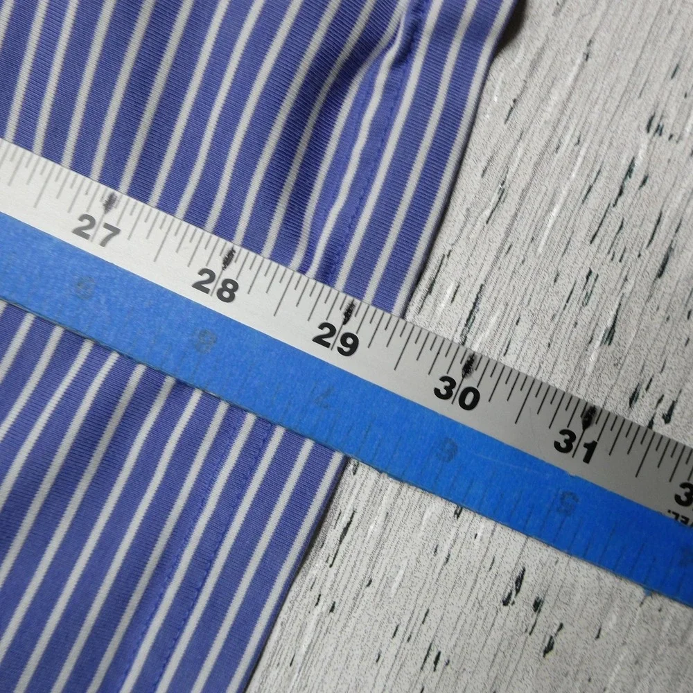Polo Golf Ralph Lauren Polo Shirt Mens XL Purple White‎ Stripe THE FARM Logo